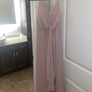 Levkoff Frost Rose Size 2 Bridesmaids Dress
